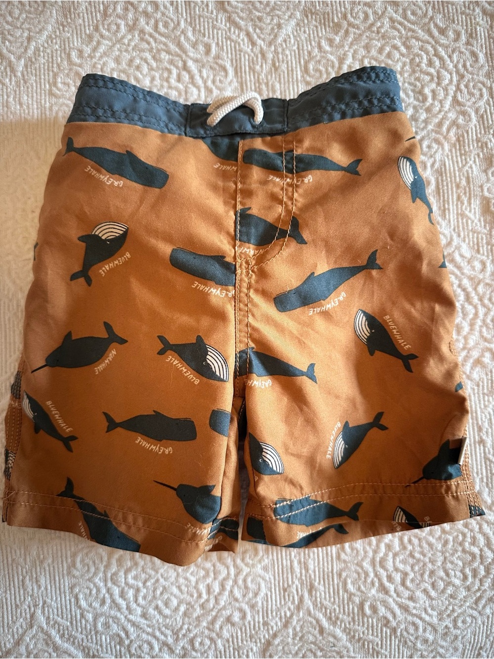 Lässig Baby Swim Trunks Shorts in the "Whale Caramel" Size 13-18 Months